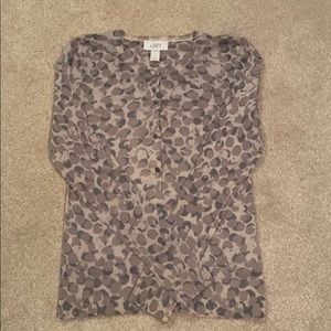 Loft Gray Cardigan Merino wool